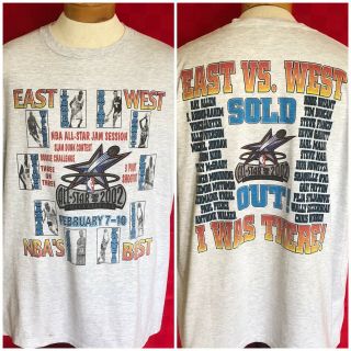 Rare 2002 East Vs West Nba All - Star Weekend Jam Session Philadelphia Shirt