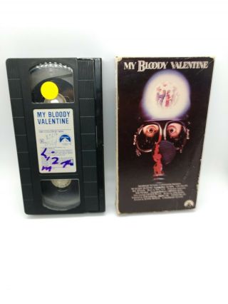 My Bloody Valentine Vhs Paramount Book Box Canadian Horror Slasher Rare