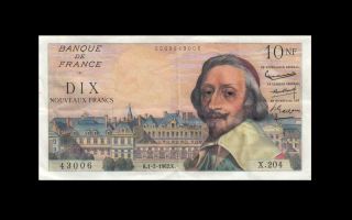 1.  2.  1962 Banque De France 10 Nf Francs Rare ( (ef))