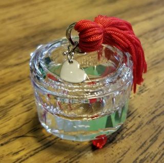 Swarovski Crystal Love Jewelry Box With Red Tassle,  Rare,  Box,  Logo