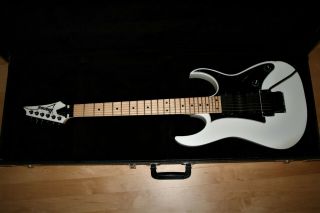Ibanez Rg550 Genesis Electric Guitar Japan Rare White/black W/ Hard Case