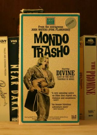Mondo Trasho (1988) John Waters; Divine; Cult Classic; Rare Vhs,