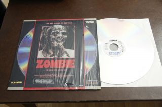 Zombie Laserdisc Ld Roan Films Lucio Fulci Horror Movie Rare Digital Sound