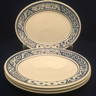Churchill Dinner Plates Oval Set of 4 Fine English Tableware England RARE 2