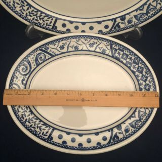 Churchill Dinner Plates Oval Set of 4 Fine English Tableware England RARE 3