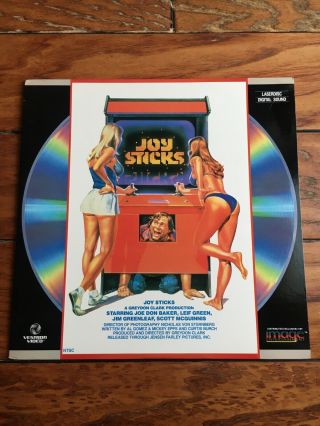 Rare Joysticks Laserdisc 80’s Sex Comedy B Movie Vestron Video