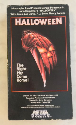 Halloween (vhs,  1989) Rare Media Video Edition; John Carpenter; Jamie Lee Curtis