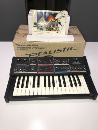 Moog/realistic Concertmate Mg - 1 Analog Synthesizer Old Stock Open Box Rare