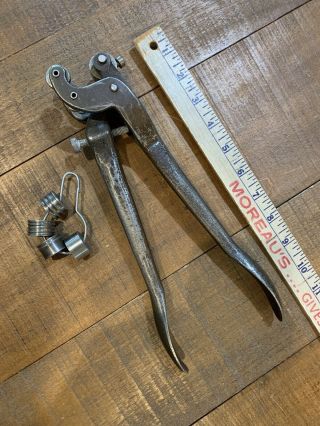 Rare Vintage Jewelers Watch Maker Hand Roller Pliers Wire Shaping Dies