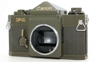 【near Mint/ Seal】 Canon F - 1 Rare Color Olive 35mm Slr Film Camera From Japan