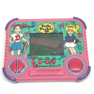 Rare Vintage Polly Pocket Handheld Lcd Game Bluebird Toys 1992 Tiger Electronic