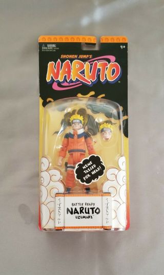 Mattel Shounen Jump Battle Ready Naruto With Nine Tailed Fox Head