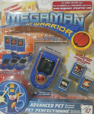 Megaman Nt Warrior Advanced Pet Personal Terminal Blue 2004 Mattel Nip