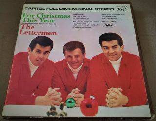 Collectors Rare The Lettermen Reel Tape Christmas This Year 3.  75 Ips Y1t2587