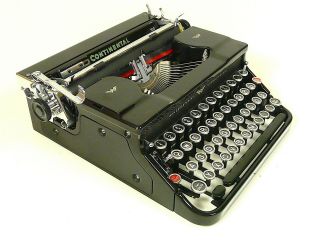 Continental 100 Typewriter,  1938,  Rare,  Luxury Model,  Restored