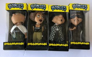 Rare Complete Set Of 4 Homies 6 Inch Bobbleheads With Secret Compartments Nip