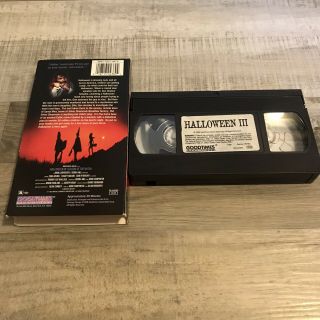 Halloween III 3: Season of the Witch (VHS) Goodtimes Horror Rare Cover Art Oop 2