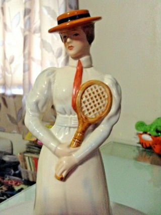 vintage Goebel Center Court 1903 Figurine Lady Tennis Player sport 9 