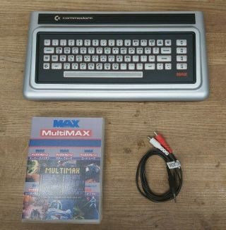 Rare Commodore Max Machine Inc Video Cable And Multimax Cartridge