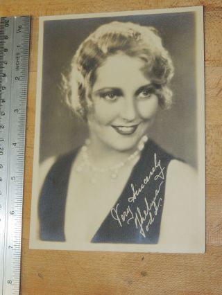 Vintage Actress Thelma Todd Rare Autographed Photo