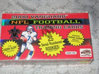 2000 Pacific Vanguard Hobby Football Box Tom Brady Rookie Rare