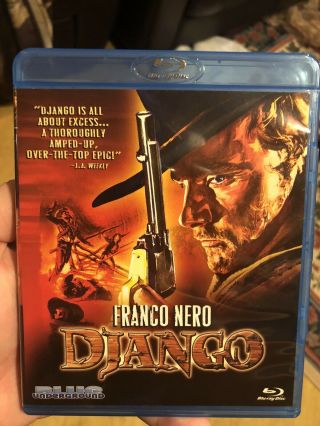 Django Franco Nero Blue Underground Blu - Ray Oop Rare Spaghetti Western