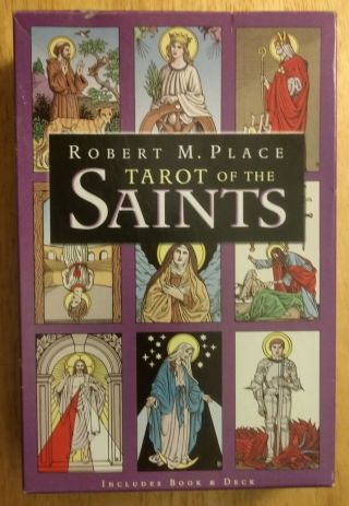 Tarot Of The Saints Deck/book Set By Robert M.  Place Very Rare,  Oop,  1st Edition