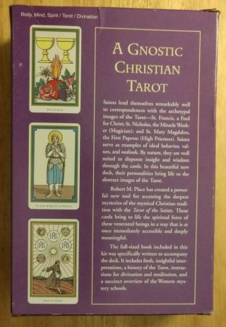 Tarot of the Saints Deck/Book Set by Robert M.  Place VERY RARE,  OOP,  1st Edition 2
