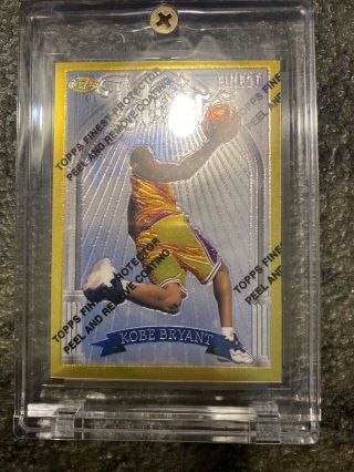Kobe Bryant 1996 97 Topps Finest Basketball 269 Lakers Rare Gold Rc Rookie