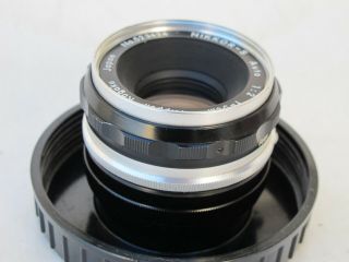 RARE Nikon 5cm f:2 Nikkor - S Nippon Kogaku Japan Tick Mark lens for early F LQQK 3