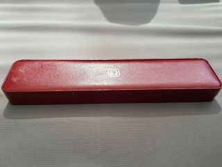 Vintage Omega Watch Box With Maroon Plastic Price Tag Rare