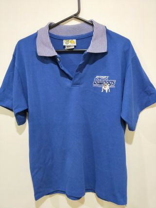90s Nrl Canterbury Bulldogs Boar Polo Shirt Rare