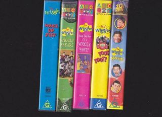 The Wiggles X 5 Vhs Videos Pal A Rare Find