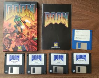 Doom 1993 V1.  1 Mail Order 3.  5 " Floppy Disks - All - Rare