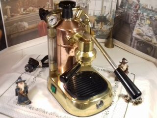 Rare La Pavoni Professional Premillenium Brass Prg Coffee Lever Espresso Machine