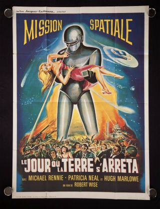 The Day The Earth Stood Still French Grande Movie Poster R - 1960 