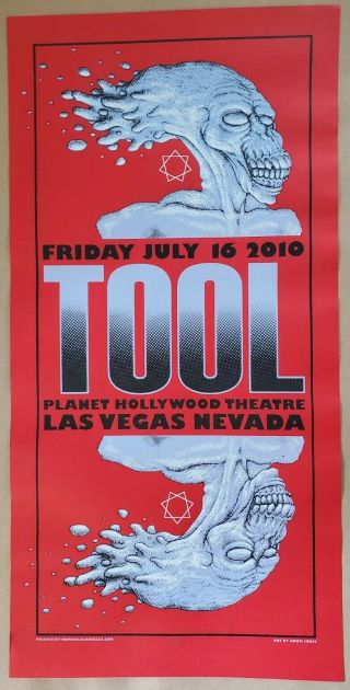 Tool Poster 2010 Las Vegas Nevada Rare Adam Jones