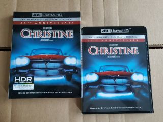 Christine 1983: W/rare Oop Slipcover (4k Ultra Hd & Blu - Ray) No Code