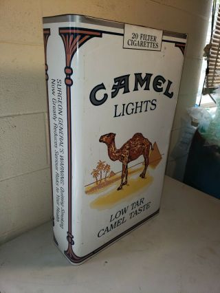 Rare Camel Cigarette Flange Advertising Sign Country Store Lg Cigarette Pack