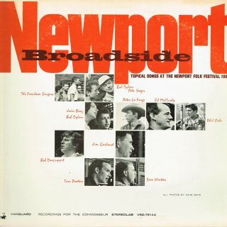 Newport Broadside_rare Bob Dylan_joan Baez_p Seeger_orig 1964 U.  S.  Vanguard Lp