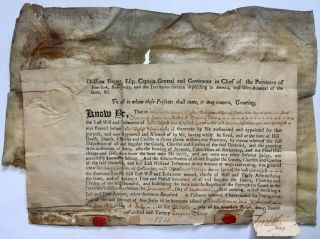 Rare 1722 Early American Colonial Jersey Last Will Testament William Burnet