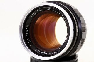 " Very Rare " Chiyoda Kogaku Rokkor 5cm F1.  8 Lens  Leica Ltm39 1301