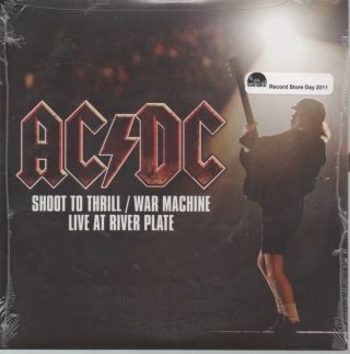 Ac Dc Rare 2011 Usa Only 7 " Factory P/c Single " Shoot To Thrill "