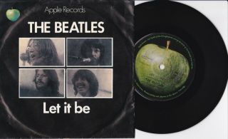 The Beatles - Let It Be - Rare Singapore 7 " 45 Vinyl Record W Pict Slv - 1970