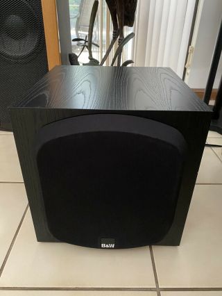 B&w Bowers And Wilkins Asw 700 10 " Subwoofer In Black Rare