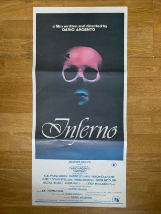 Inferno Rare Australian Daybill Movie Poster Dario Argento Italian Horror Giallo