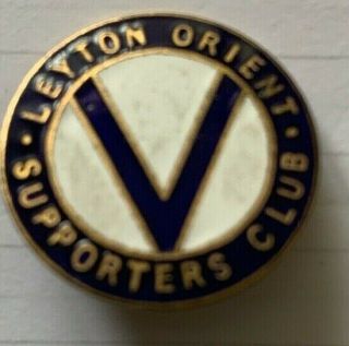 Leyton Orient Fc Rare Vintage Supporters Club Badge Brooch Pin
