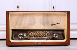 Full Restored Telefunken Opus 8 Vintage Tube Radio Rare Hifi Amplifier