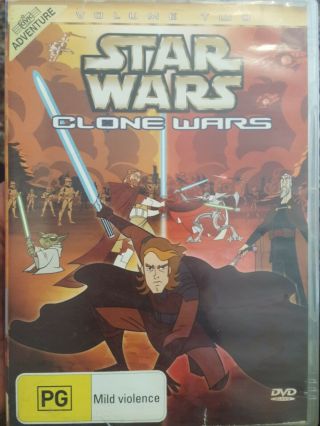 Star Wars Animated Rare Deleted Clone Wars Volume 2 Two Dvd Tv Series Cartoon Xr