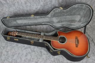 Rare Ovation Celebrity Cc - 075 5 - String Acoustic Electric Bass Guitar,  Hard Case